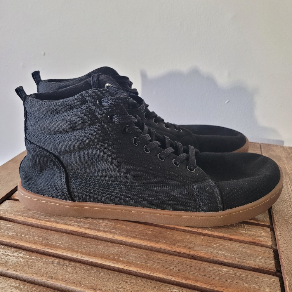 FeelGrounds EUC High‎ Rise Knit Mens Size 12 Shoes Gum Black Flexible Barefoot